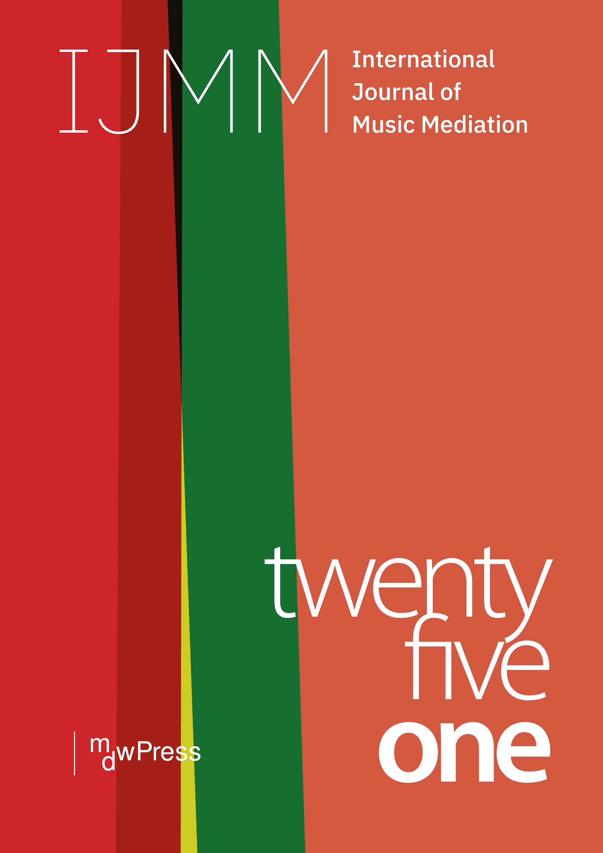 Cover of the first issue of the International Journal of Music Mediation (IJMM) - 25/1/1